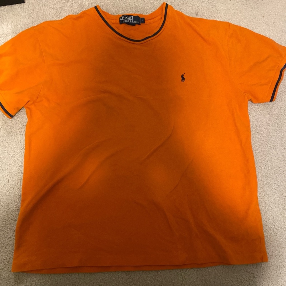 Orange polo Ralph Lauren shirt